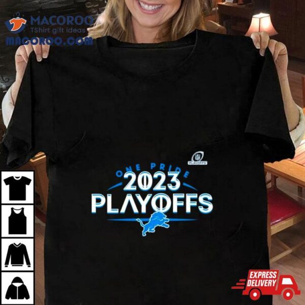 Detroit Lions 2023 Nfl Playoffs One Pride Shirt