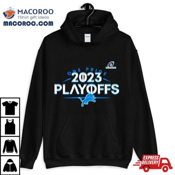 Detroit Lions 2023 Nfl Playoffs One Pride Shirt