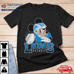 Detroit Lions Junk Food Scarlet Disney Mickey Qb Tshirt