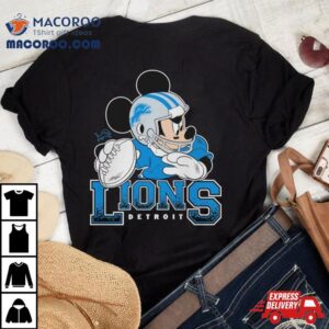 Detroit Lions Junk Food Scarlet Disney Mickey Qb Tshirt