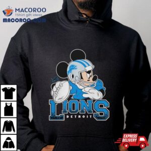 Detroit Lions Junk Food Scarlet Disney Mickey Qb Tshirt