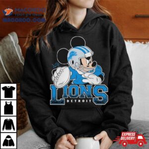 Detroit Lions Junk Food Scarlet Disney Mickey Qb Tshirt