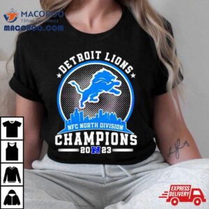 Detroit Lions Nfc North Division Champions Skyline Shirt