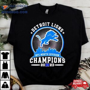 Detroit Lions Nfc North Division Champions Skyline Tshirt