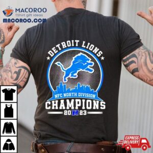 Detroit Lions Nfc North Division Champions Skyline Tshirt