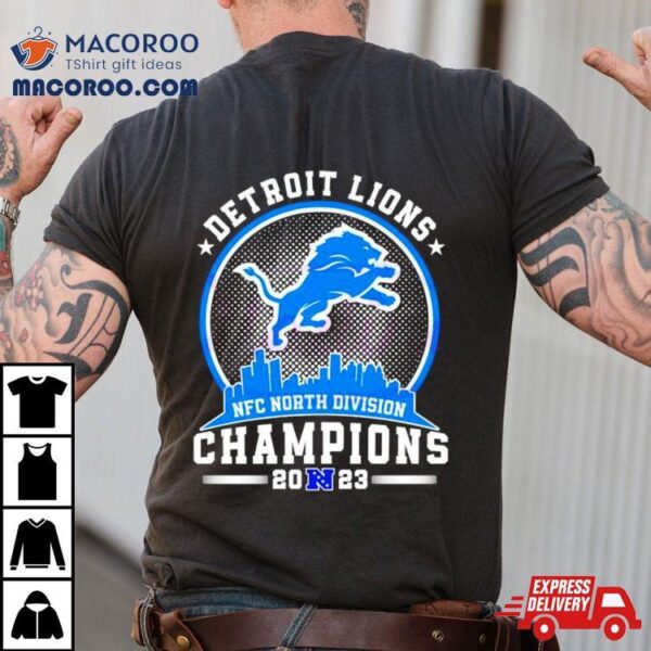 Detroit Lions Nfc North Division Champions Skyline Shirt