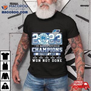 Detroit Lions Nfl Nfc North Division Champions Tshirt