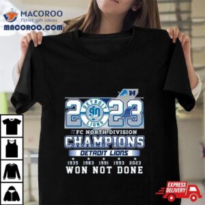 Detroit Lions Nfl 2023 Nfc North Division Champions Shirt