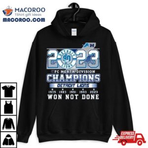 Detroit Lions Nfl Nfc North Division Champions Tshirt