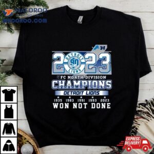 Detroit Lions Nfl Nfc North Division Champions Tshirt