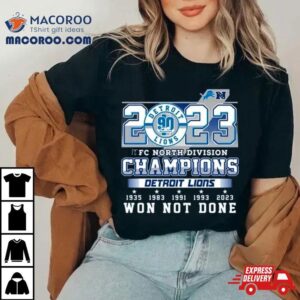 Detroit Lions Nfl Nfc North Division Champions Tshirt