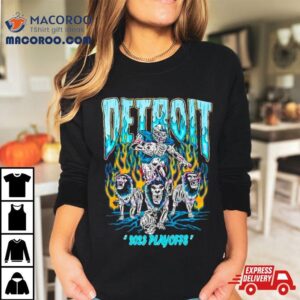 Detroit Lions Nfl Football Playoffs Png Skeleton Tshirt