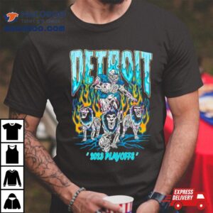 Detroit Lions Nfl Football Playoffs Png Skeleton Tshirt