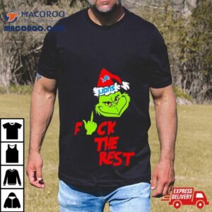 Detroit Lions Santa Grinch Fuck The Rest Christmas Shirt