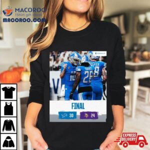 Detroit Lions Win Minnesota Vikings Nfc North Champions Final Score Tshirt