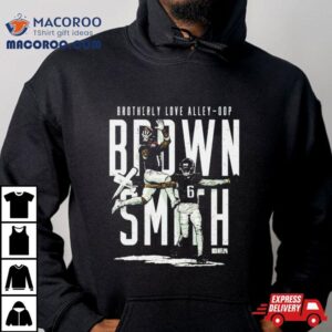 Devonta Smith & A.j. Brown Brotherly Love Alley Oop Shirt Devonta Smith & A.j. Brown Brotherly Love Alley Oop Shirt