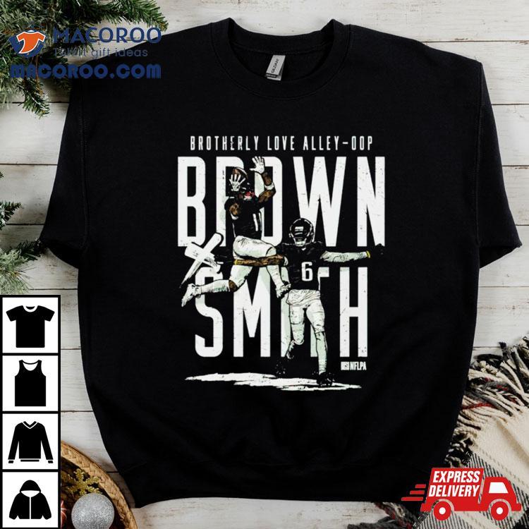 Devonta Smith & A.j. Brown Brotherly Love Alley Oop Shirt Devonta Smith & A.j. Brown Brotherly Love Alley Oop Shirt