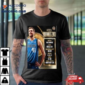 Dirk Nowitzki Basketball Hall Of Fame Resume Class Of Tshirt