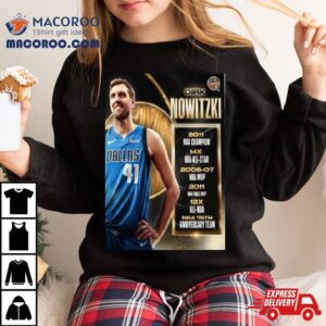 Dirk Nowitzki Basketball Hall Of Fame Resume Class Of Tshirt