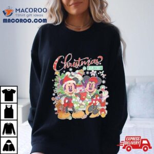 Disney Mickey And Minnie Christmas On Main Shirt
