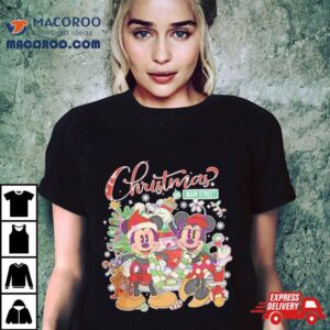 Disney Mickey And Minnie Christmas On Main Shirt