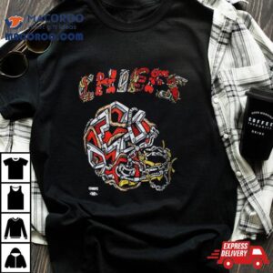 Distortedd Black Kansas City Chiefs Leaders Tshirt