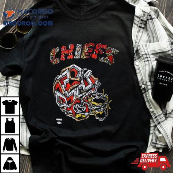 Distortedd Black Kansas City Chiefs Leaders T Shirt