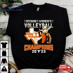 Division I Women S Volleyball Texas Volleyball Champions Mascot Tshirt