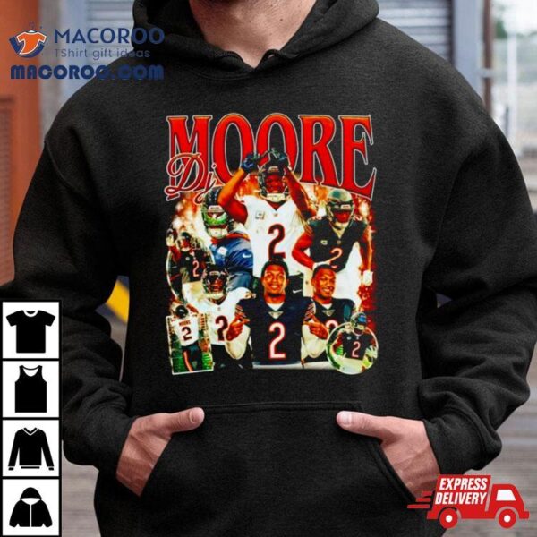 Dj Moore Chicago Bears Retro Shirt