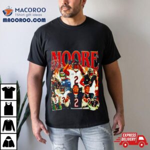 Dj Moore Chicago Bears Retro Tshirt