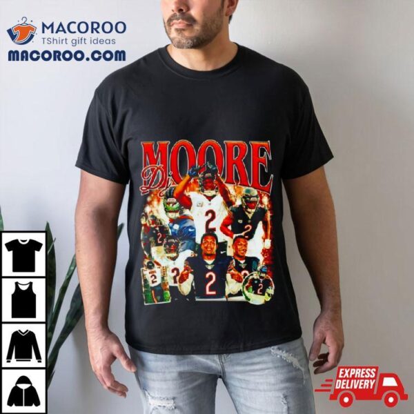 Dj Moore Chicago Bears Retro Shirt