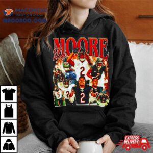 Dj Moore Chicago Bears Retro Tshirt