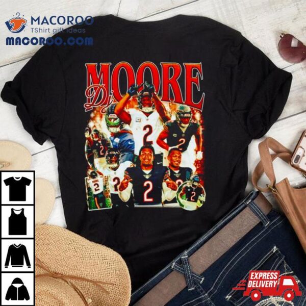 Dj Moore Chicago Bears Retro Shirt