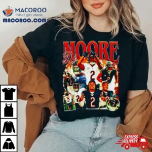 Dj Moore Chicago Bears Retro Tshirt