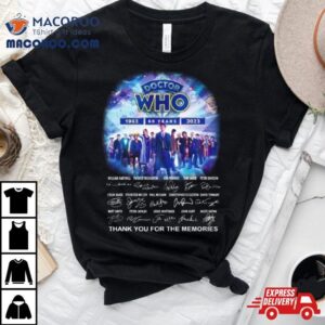 Doctor Who Years Thank You For The Memories Doctor Who Signatures Tshirt