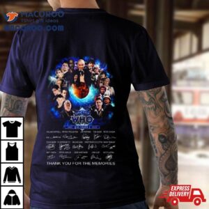 Doctor Who 60 Years 1963 2023 Thank You For The Memories Signatures T Shirt