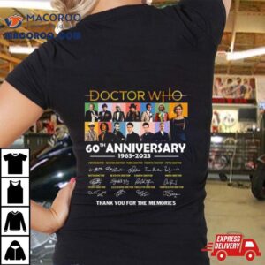 Doctor Who Th Anniversary Thank You For The Memories Signatures Tshirt