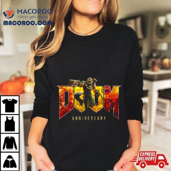 Doom Game 30th Slayers Anniversary Doom30 T Shirt