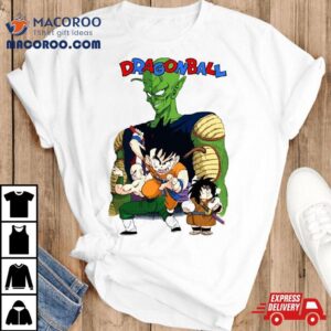 Dragon Ball Anime Goku King Piccolo Retro Manga Panel Tshirt