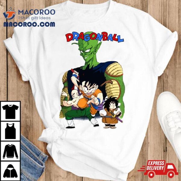 Dragon Ball Anime Goku King Piccolo Retro Manga Panel Shirt