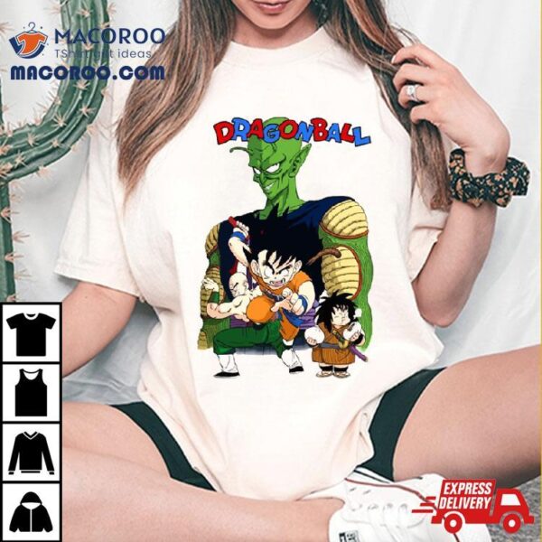 Dragon Ball Anime Goku King Piccolo Retro Manga Panel Shirt