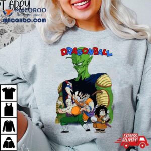 Dragon Ball Anime Goku King Piccolo Retro Manga Panel Tshirt