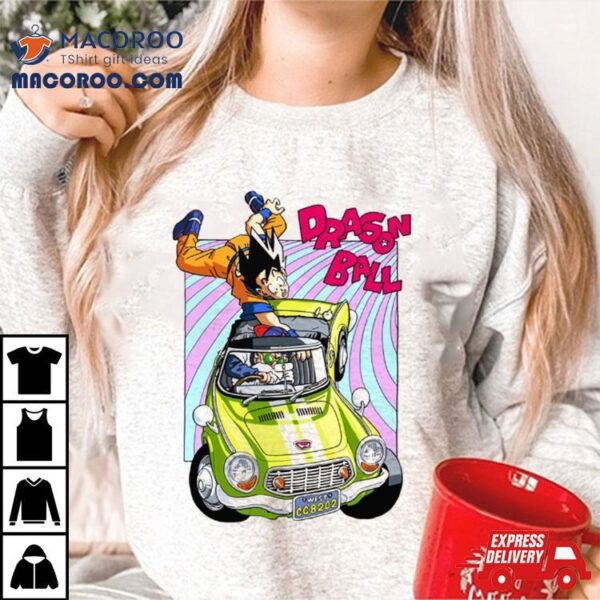 Dragon Ball Goku Master Roshi Retro Car Manga Art Shirt