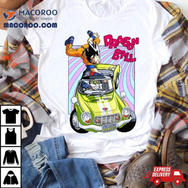 Dragon Ball Goku Master Roshi Retro Car Manga Art Shirt