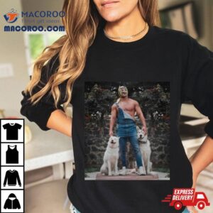 Dragon Lee With His Dogs Photo Tshirt