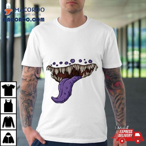 Dungeons And Dragons Mimic Mouth Print Shirt