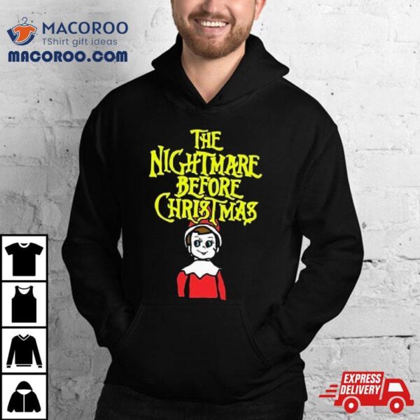 Elf On The Shelf The Nightmare Before Christmas Shirt