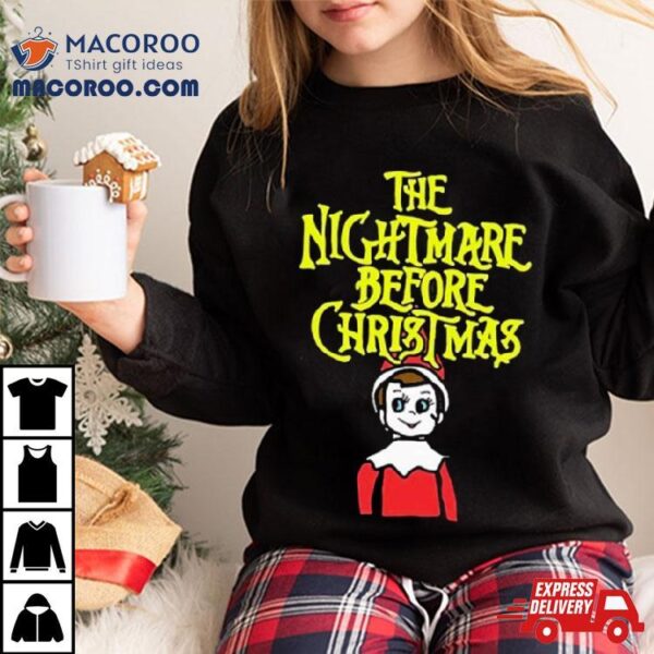 Elf On The Shelf The Nightmare Before Christmas Shirt