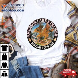 Emerson Lake Palmer British Tour Logo Tshirt