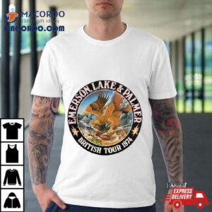 Emerson Lake Palmer British Tour Logo Tshirt